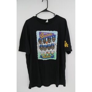 Los Angeles Dodgers Showtime Reunion Cartoon Graphic T Shirt XL Black